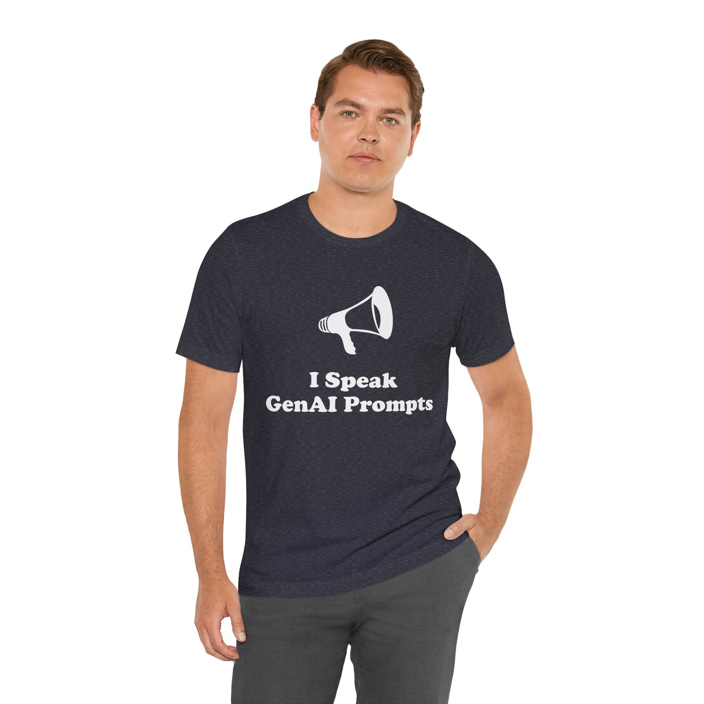 I Speak GenAI Prompts - Unisex - Soft Heather T-Shirt