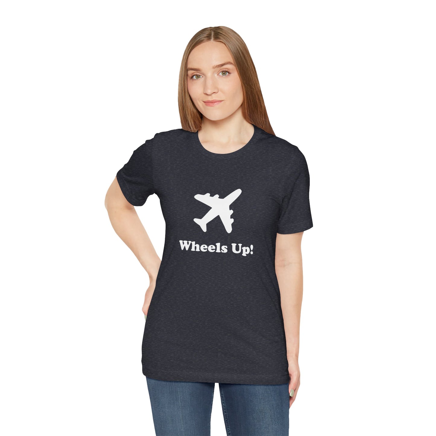 Wheels Up! - Unisex Soft Heather T-Shirt