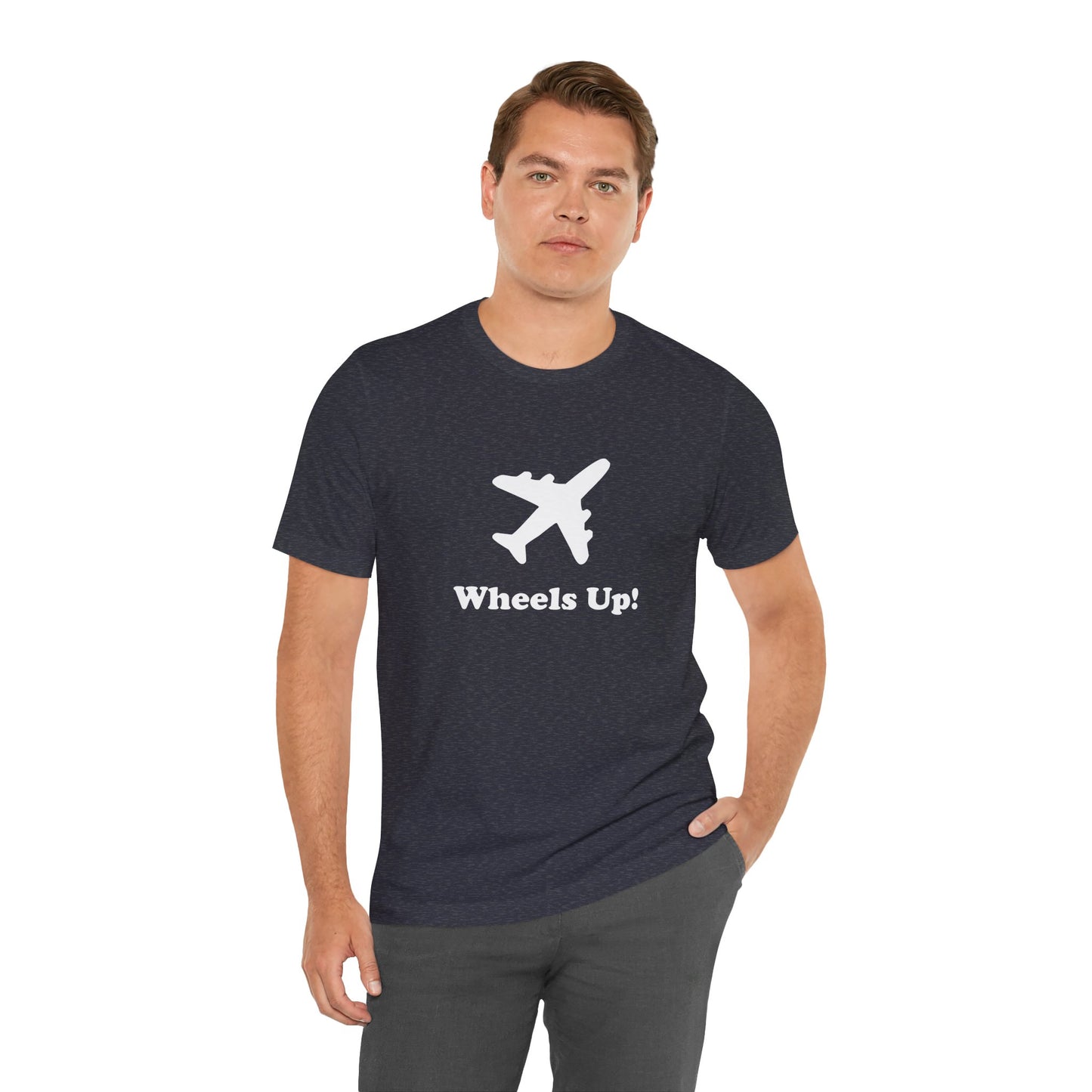 Wheels Up! - Unisex Soft Heather T-Shirt