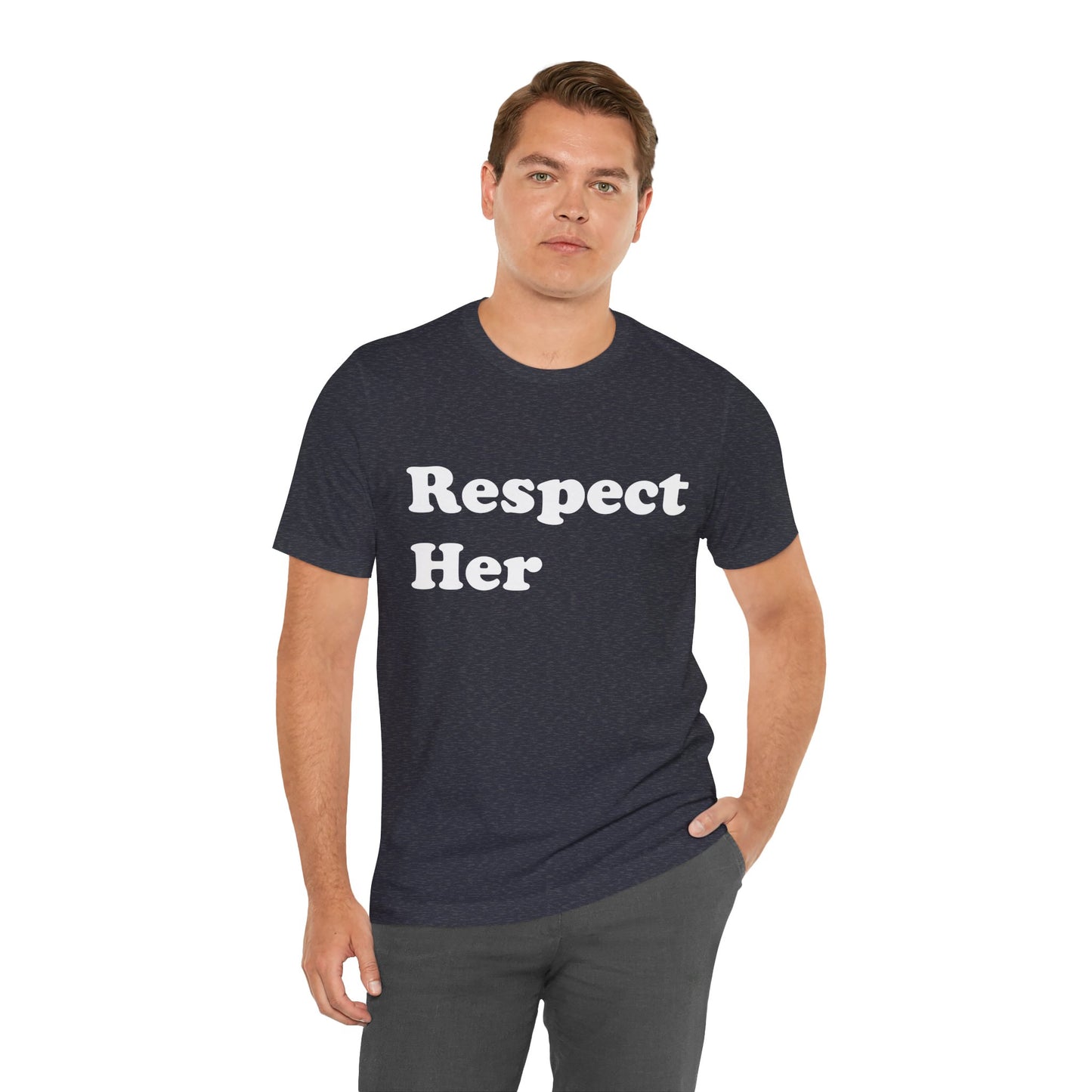 Respect Her - Unisex Soft Heather T-Shirt