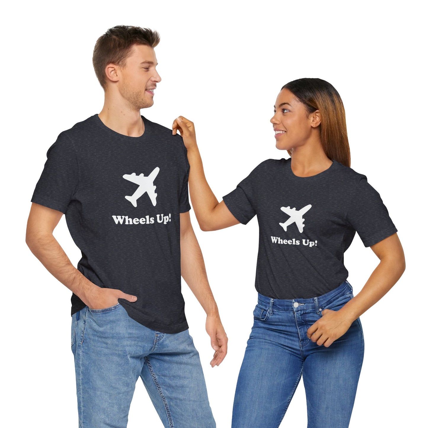 Wheels Up! - Unisex Soft Heather T-Shirt