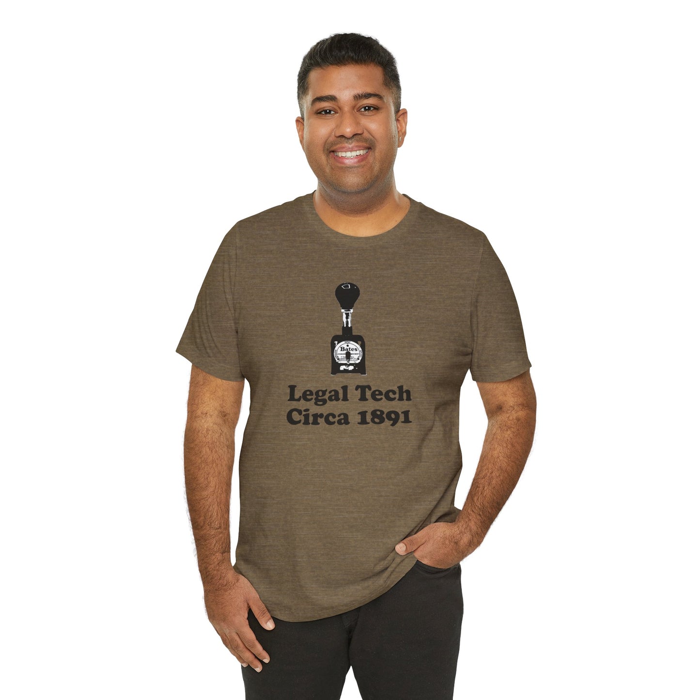 Bates Stamper - Unisex - Soft Heather T-Shirt