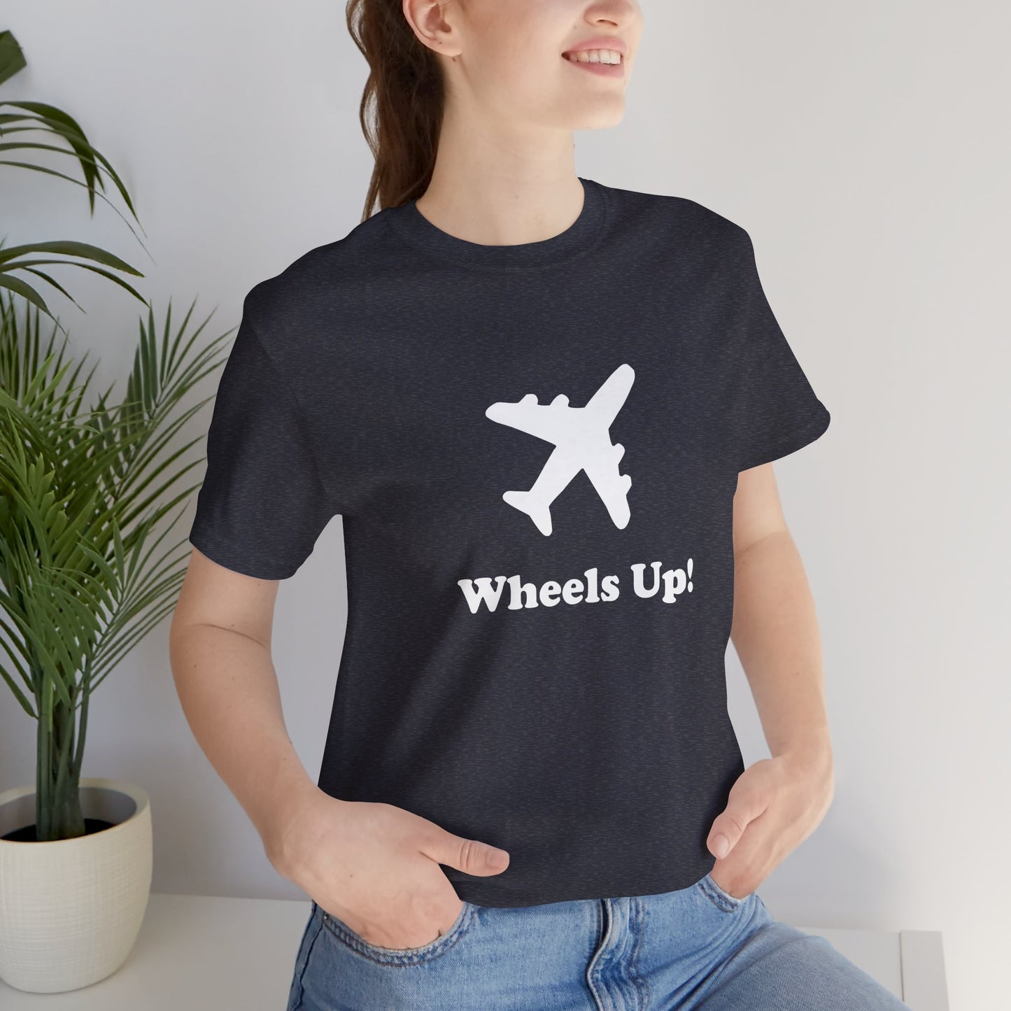 Wheels Up! - Unisex Soft Heather T-Shirt