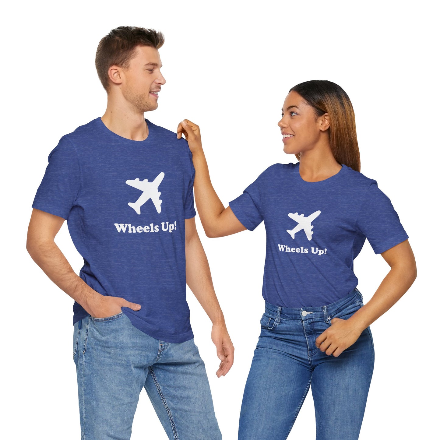 Wheels Up! - Unisex Soft Heather T-Shirt