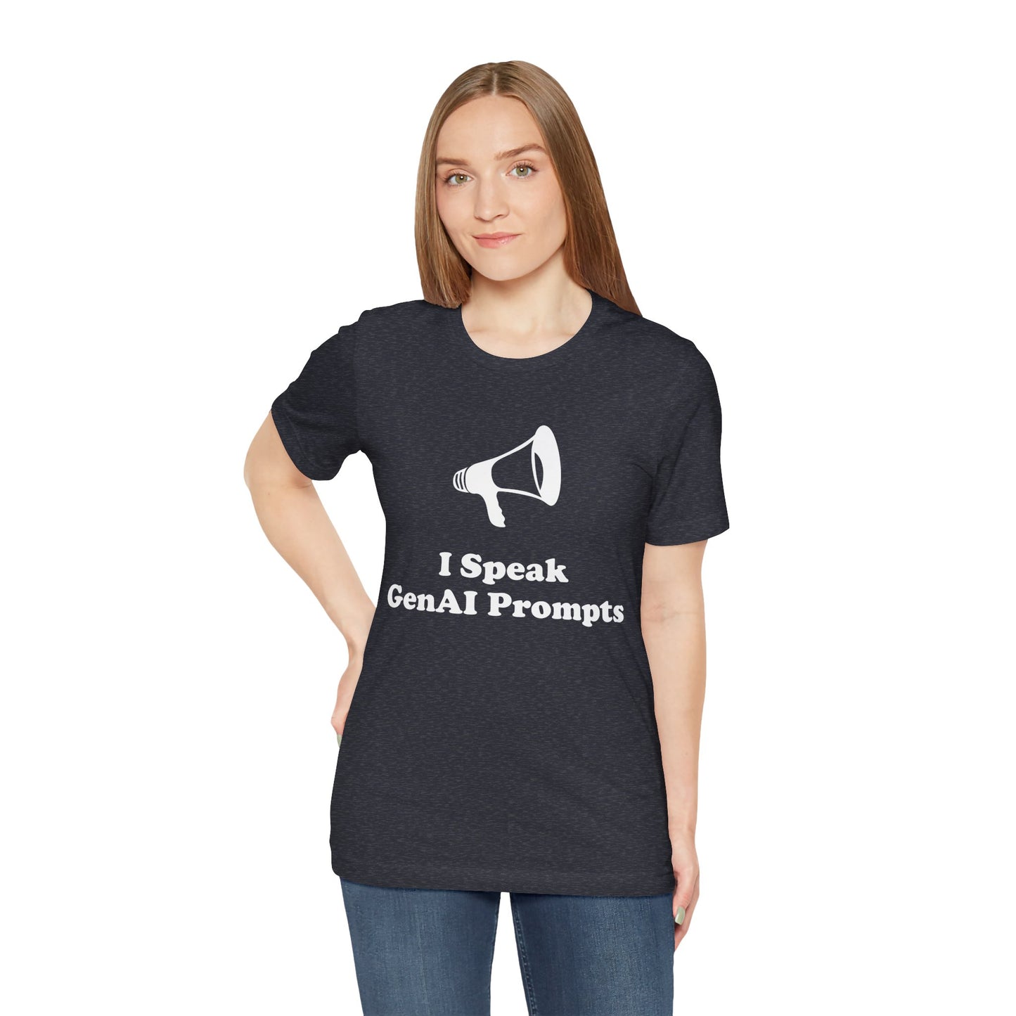 I Speak GenAI Prompts - Unisex - Soft Heather T-Shirt