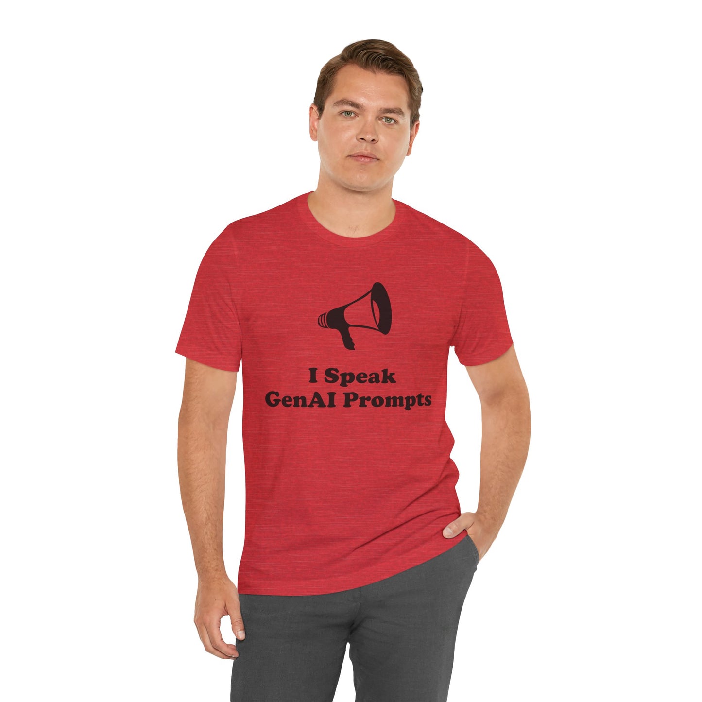 I Speak GenAI Prompts - Unisex - Soft Heather T-Shirt