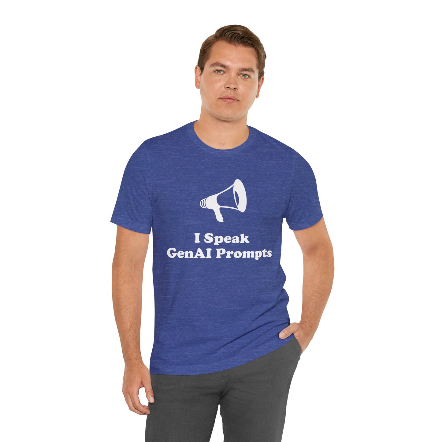 I Speak GenAI Prompts - Unisex - Soft Heather T-Shirt