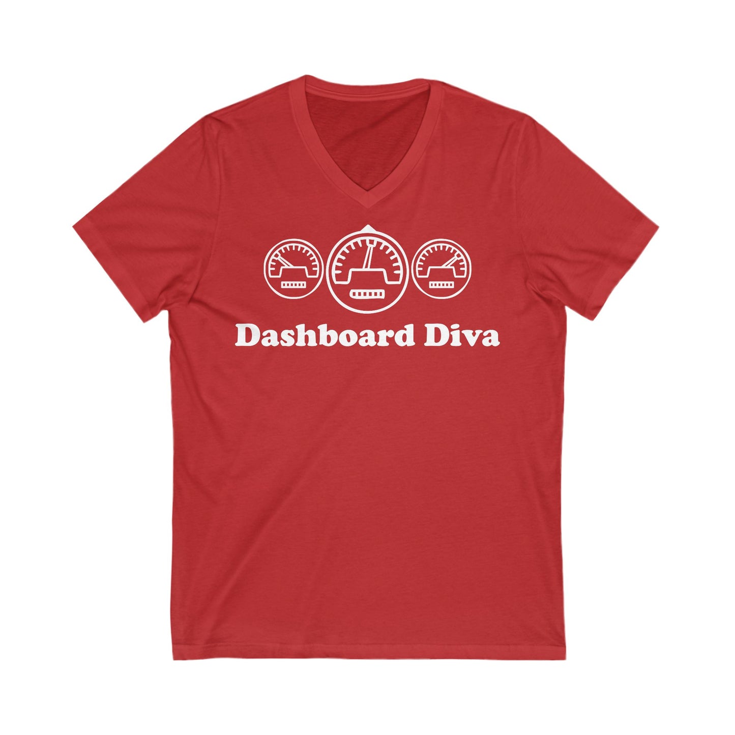 Dashboard Diva - Women's - Soft Heather V-Neck T-Shirt