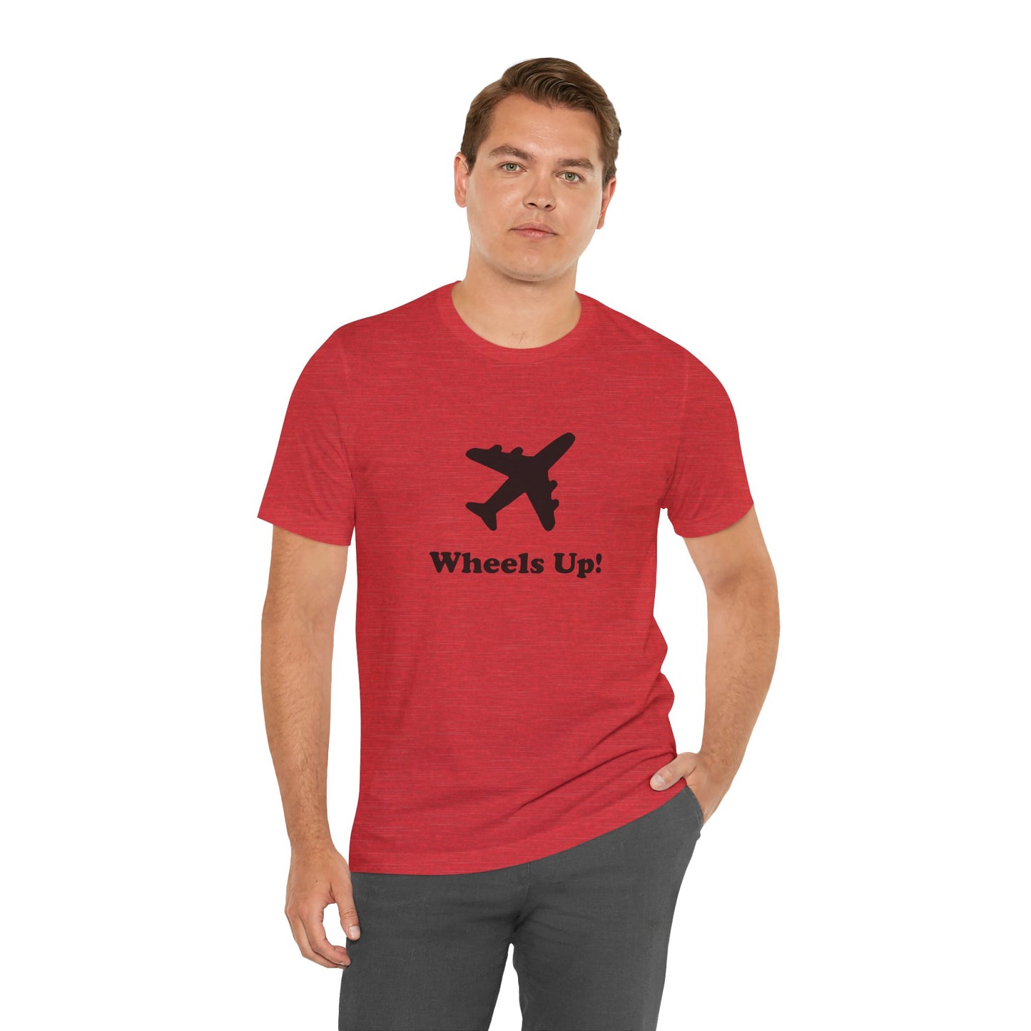 Wheels Up! - Unisex Soft Heather T-Shirt
