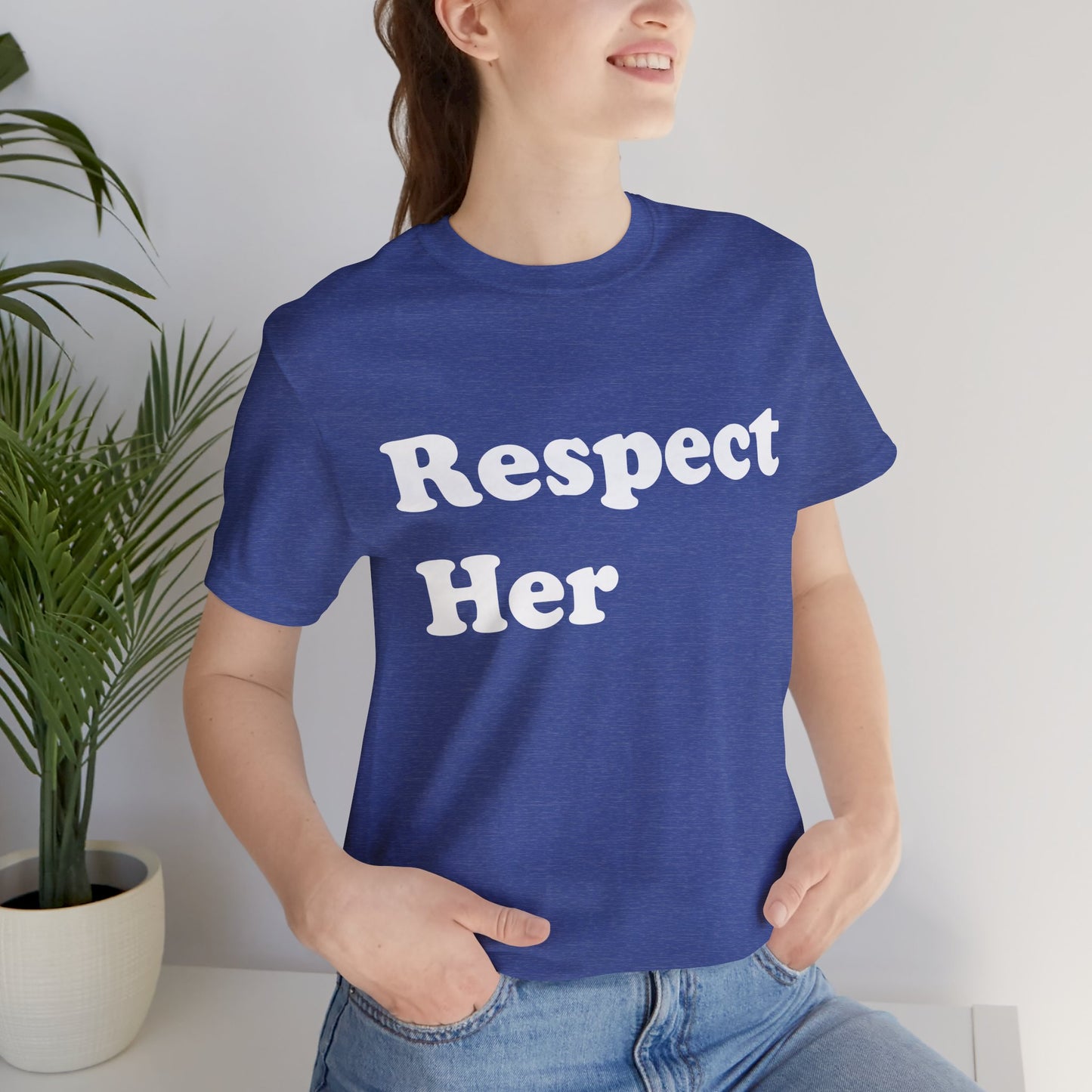Respect Her - Unisex Soft Heather T-Shirt