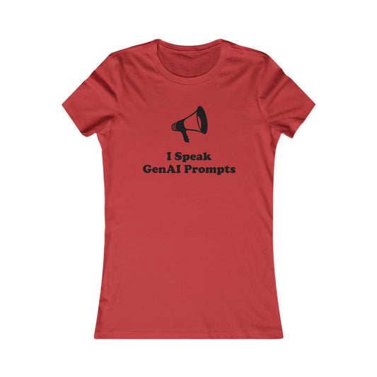 I Speak GenAI Prompts - Women’s - Soft Heather T-Shirt