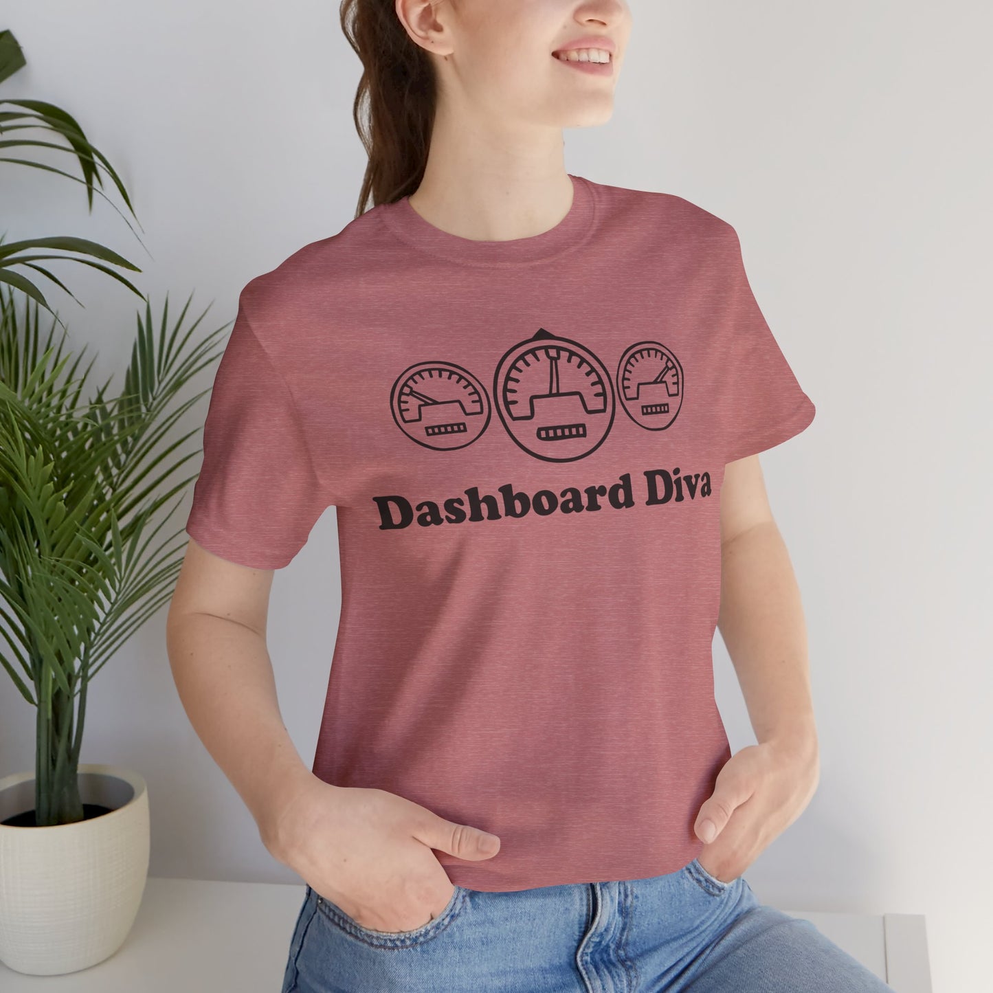 Dashboard Diva - Unisex Soft Heather T-Shirt