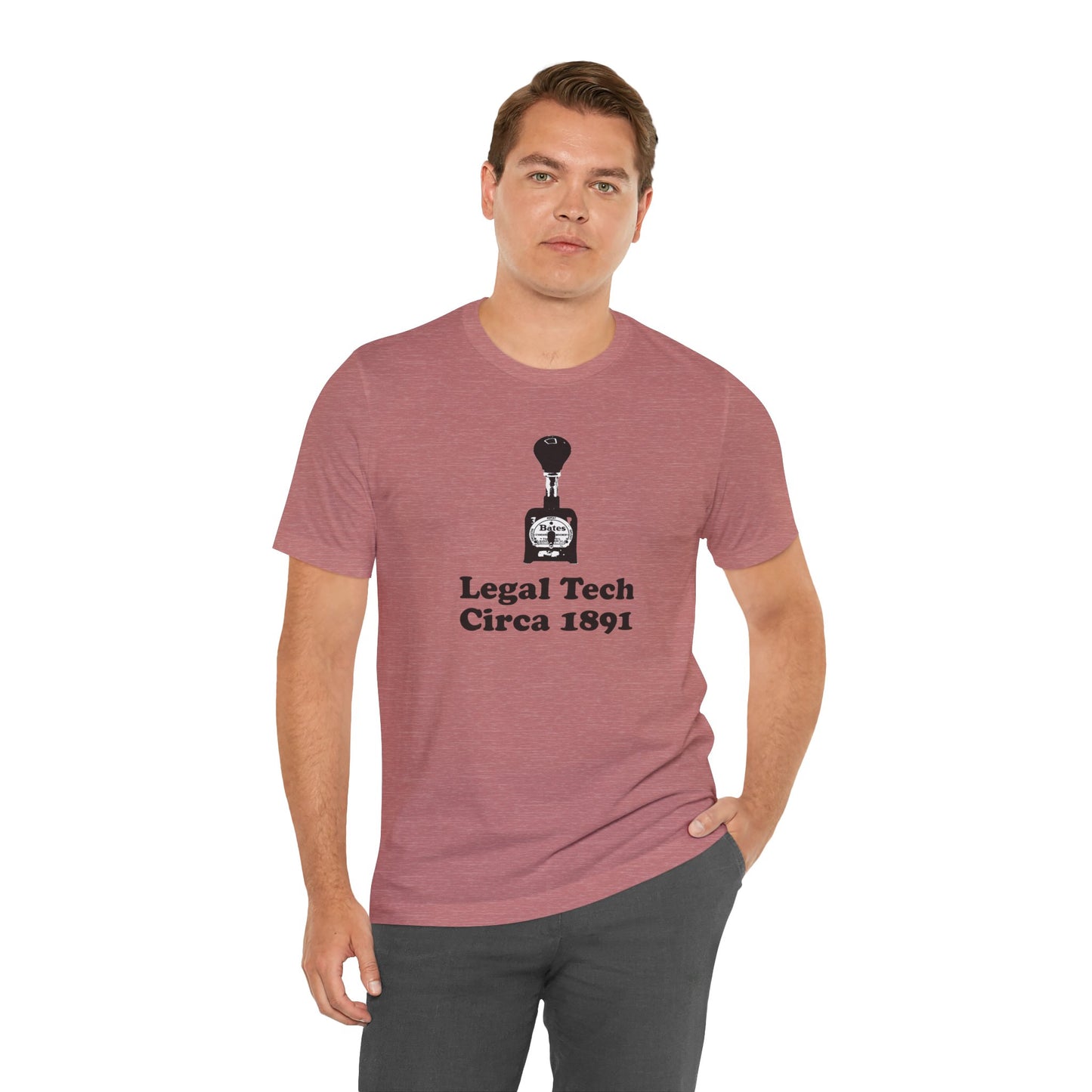 Bates Stamper - Unisex - Soft Heather T-Shirt