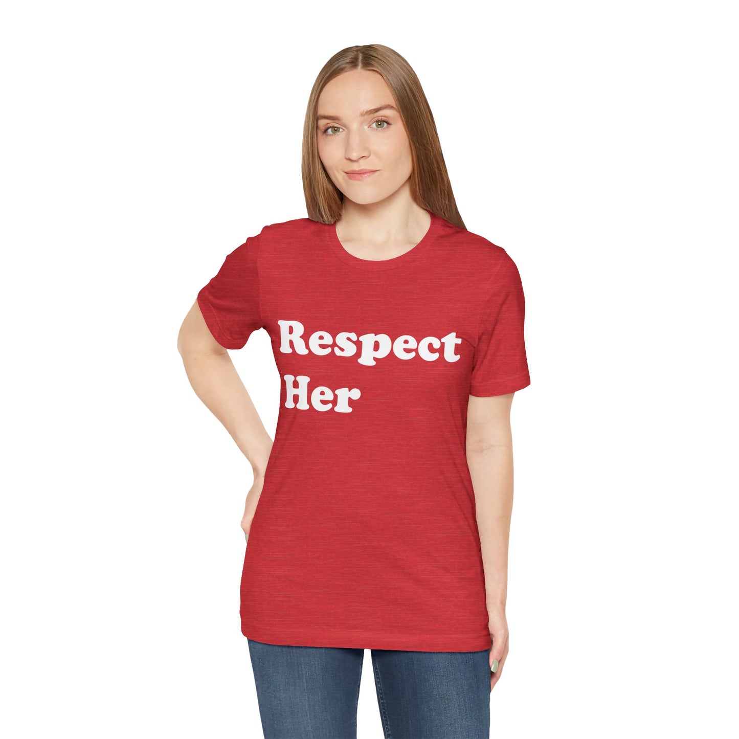 Respect Her - Unisex Soft Heather T-Shirt