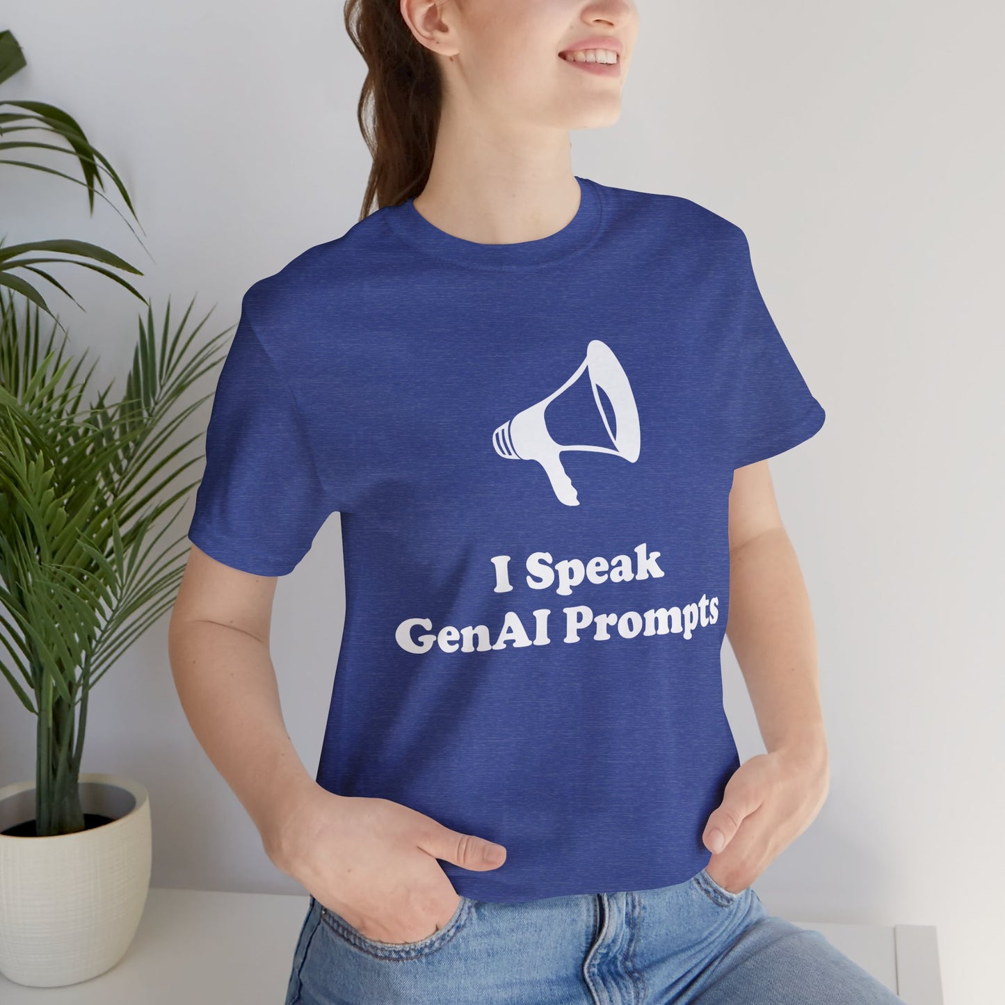 I Speak GenAI Prompts - Unisex - Soft Heather T-Shirt