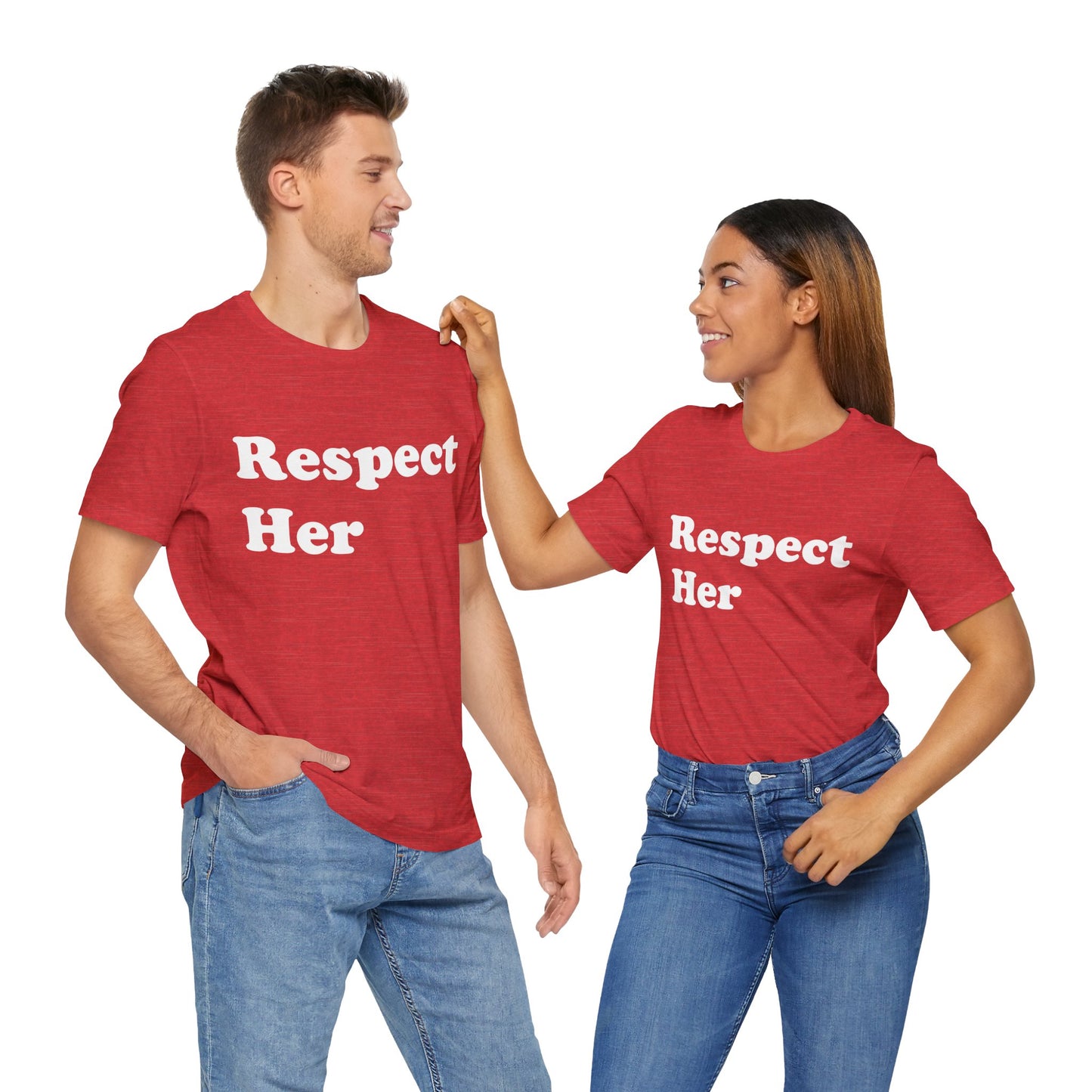 Respect Her - Unisex Soft Heather T-Shirt