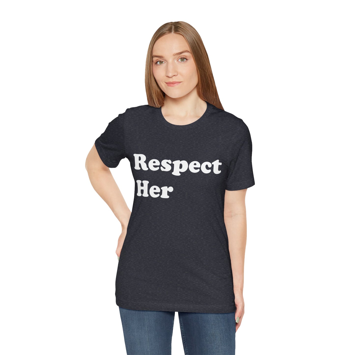 Respect Her - Unisex Soft Heather T-Shirt