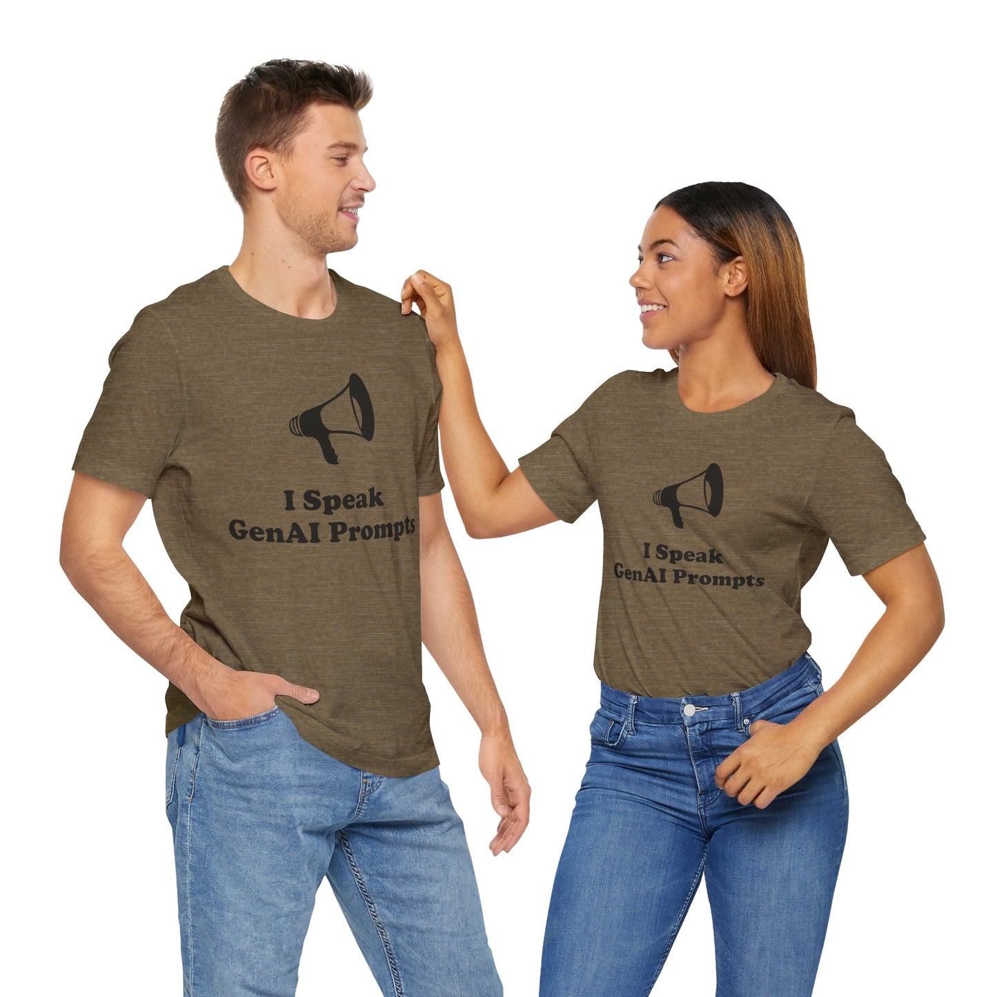 I Speak GenAI Prompts - Unisex - Soft Heather T-Shirt