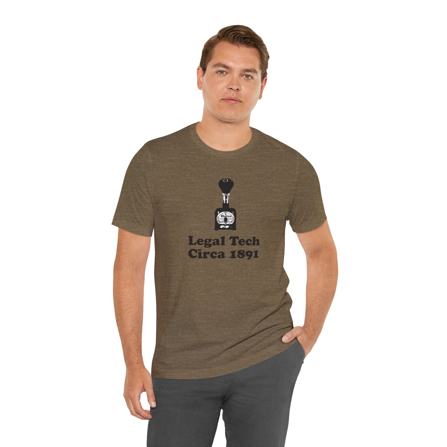 Bates Stamper - Unisex - Soft Heather T-Shirt