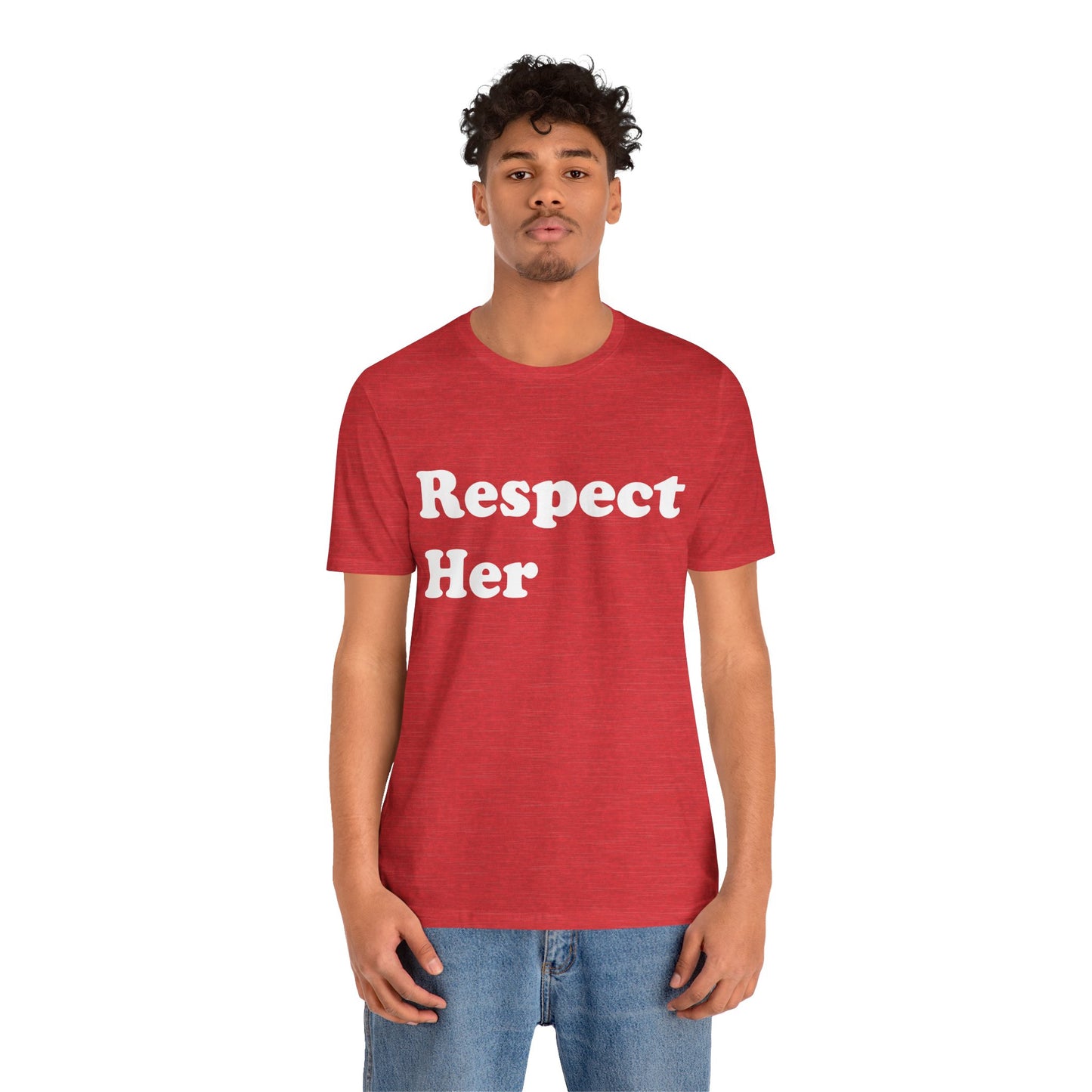 Respect Her - Unisex Soft Heather T-Shirt