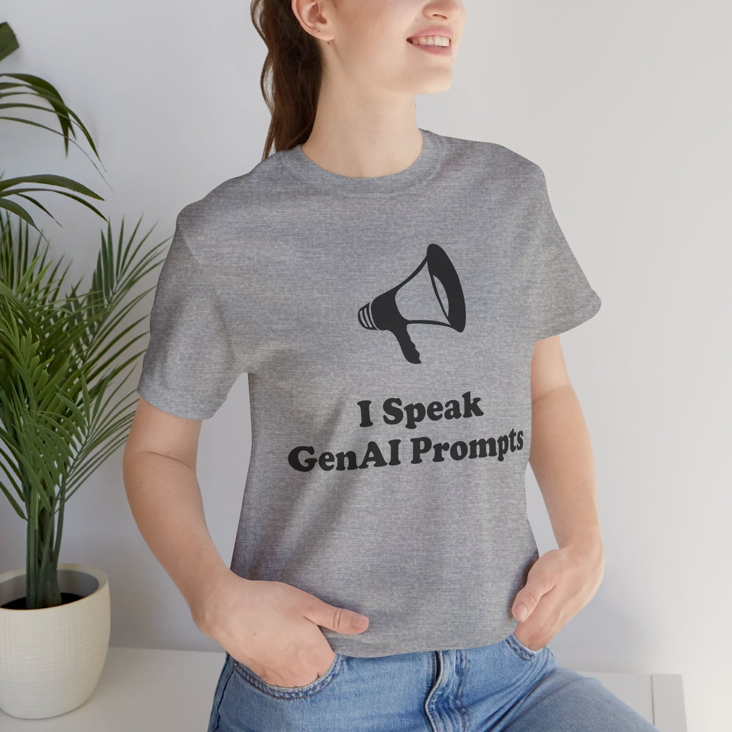 I Speak GenAI Prompts - Unisex - Soft Heather T-Shirt