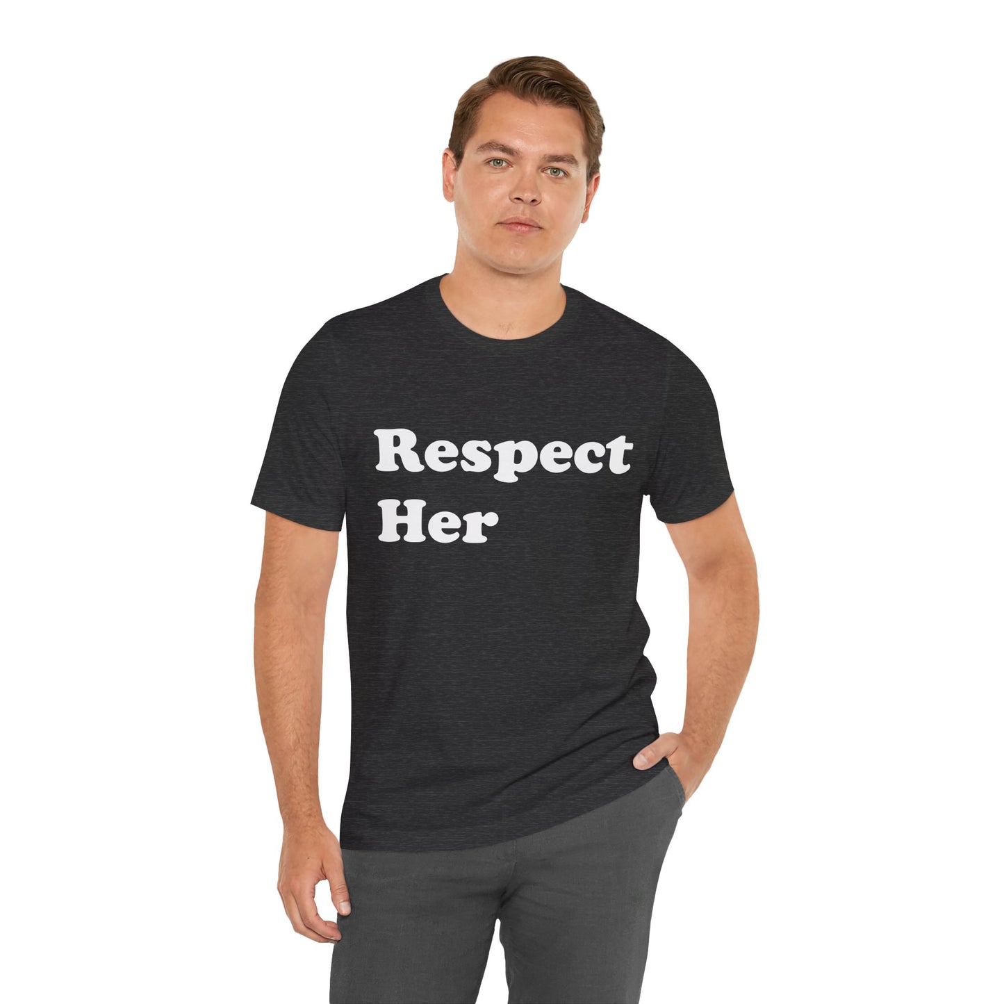 Respect Her - Unisex Soft Heather T-Shirt