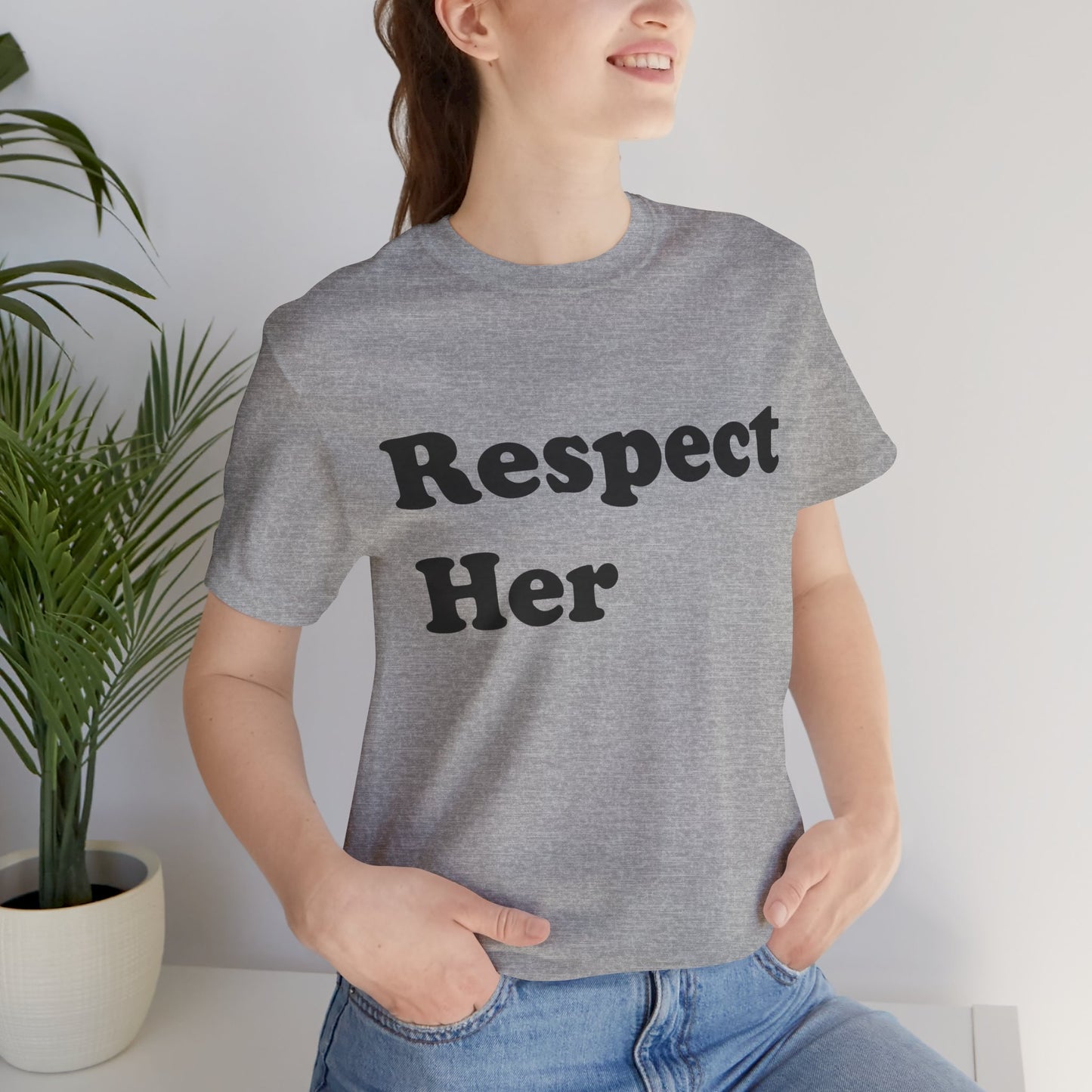 Respect Her - Unisex Soft Heather T-Shirt