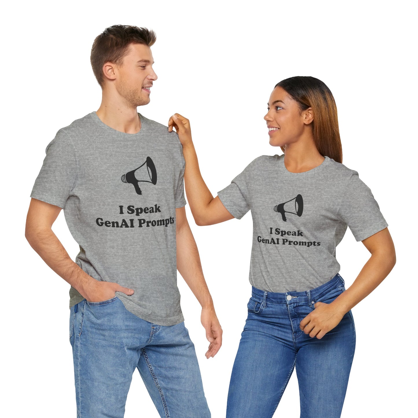 I Speak GenAI Prompts - Unisex - Soft Heather T-Shirt