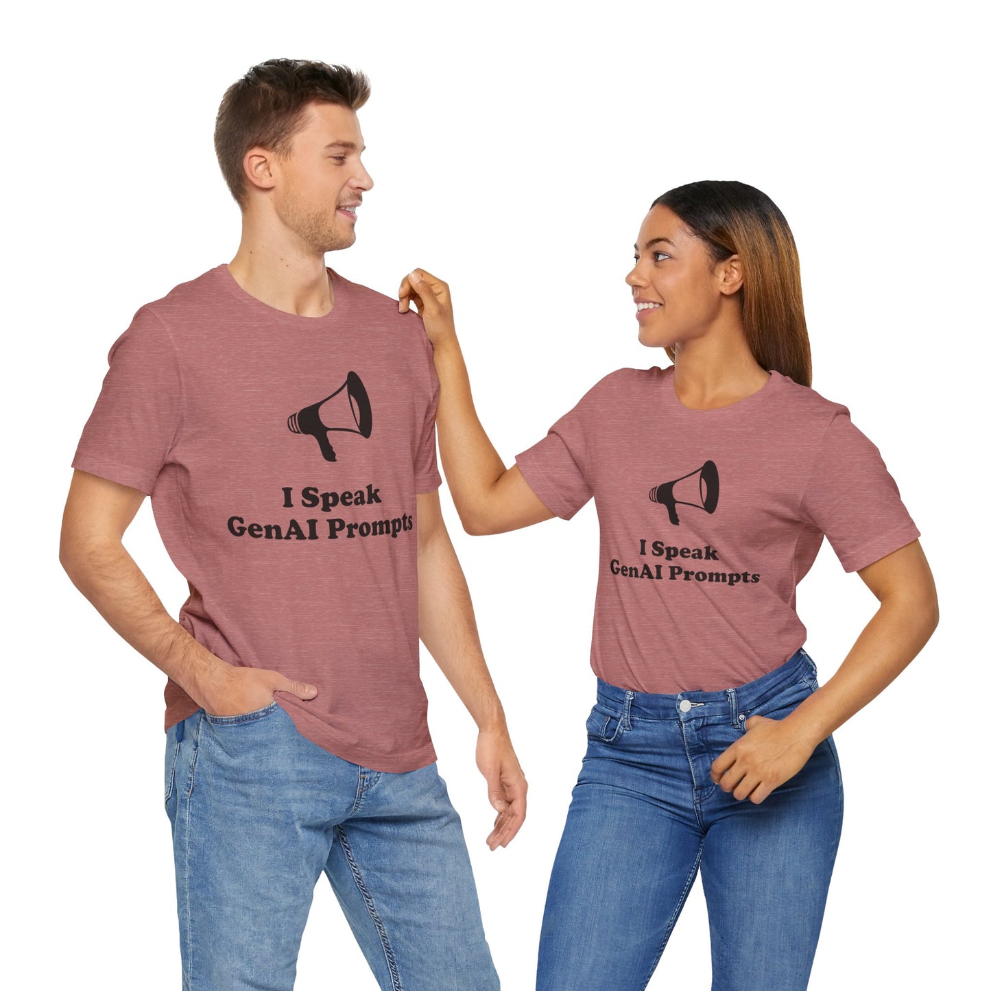 I Speak GenAI Prompts - Unisex - Soft Heather T-Shirt