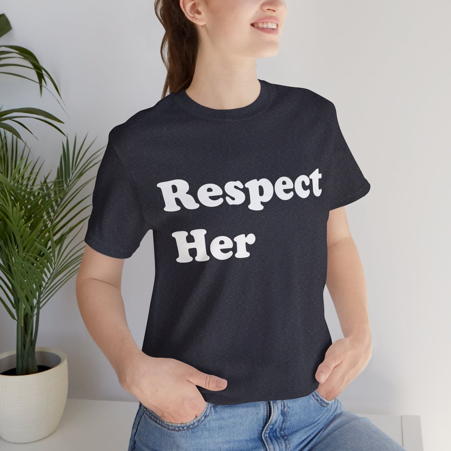 Respect Her - Unisex Soft Heather T-Shirt