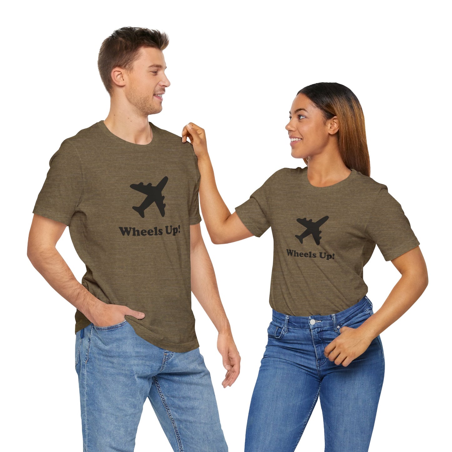 Wheels Up! - Unisex Soft Heather T-Shirt