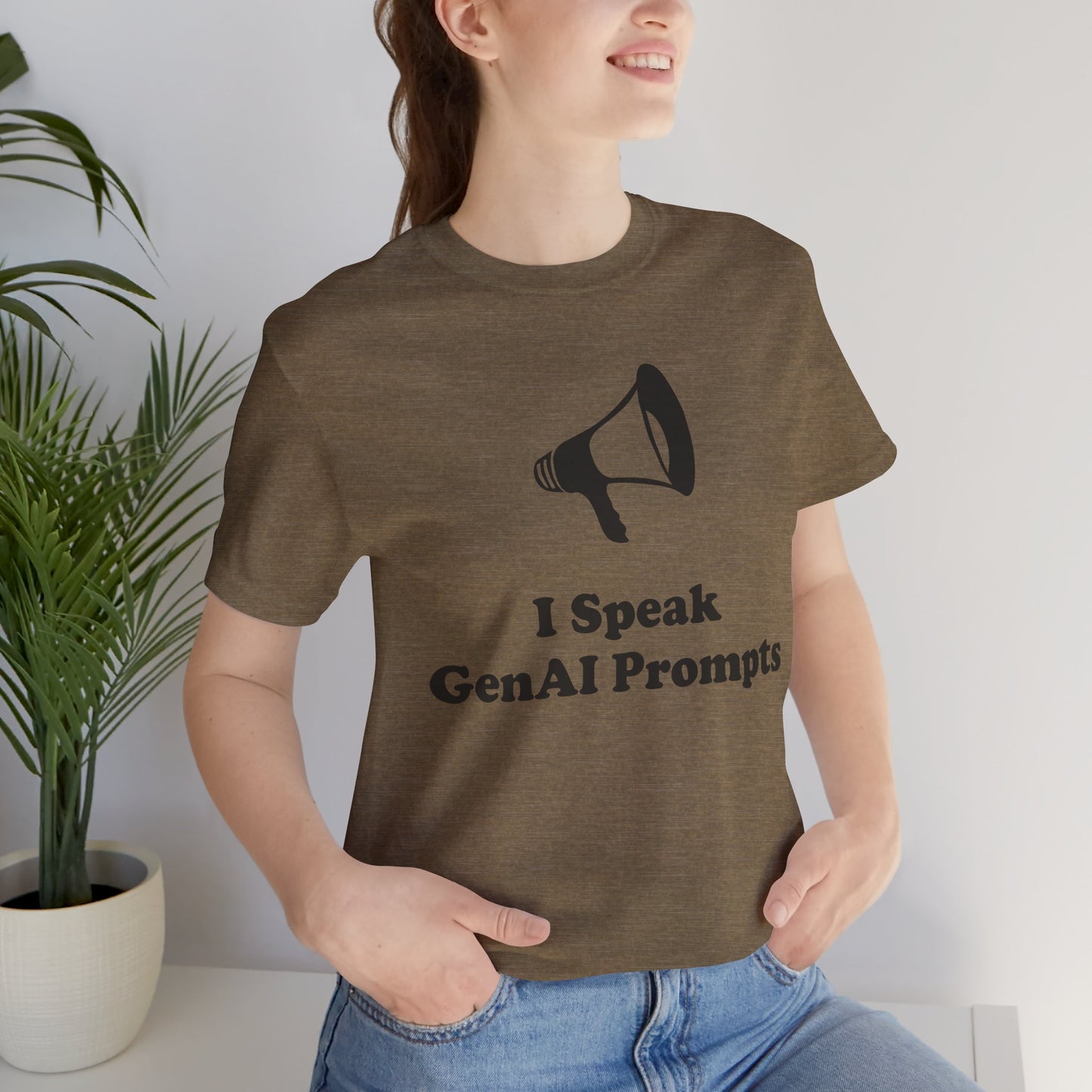 I Speak GenAI Prompts - Unisex - Soft Heather T-Shirt