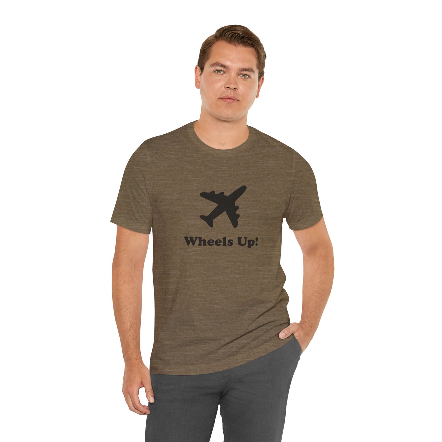 Wheels Up! - Unisex Soft Heather T-Shirt