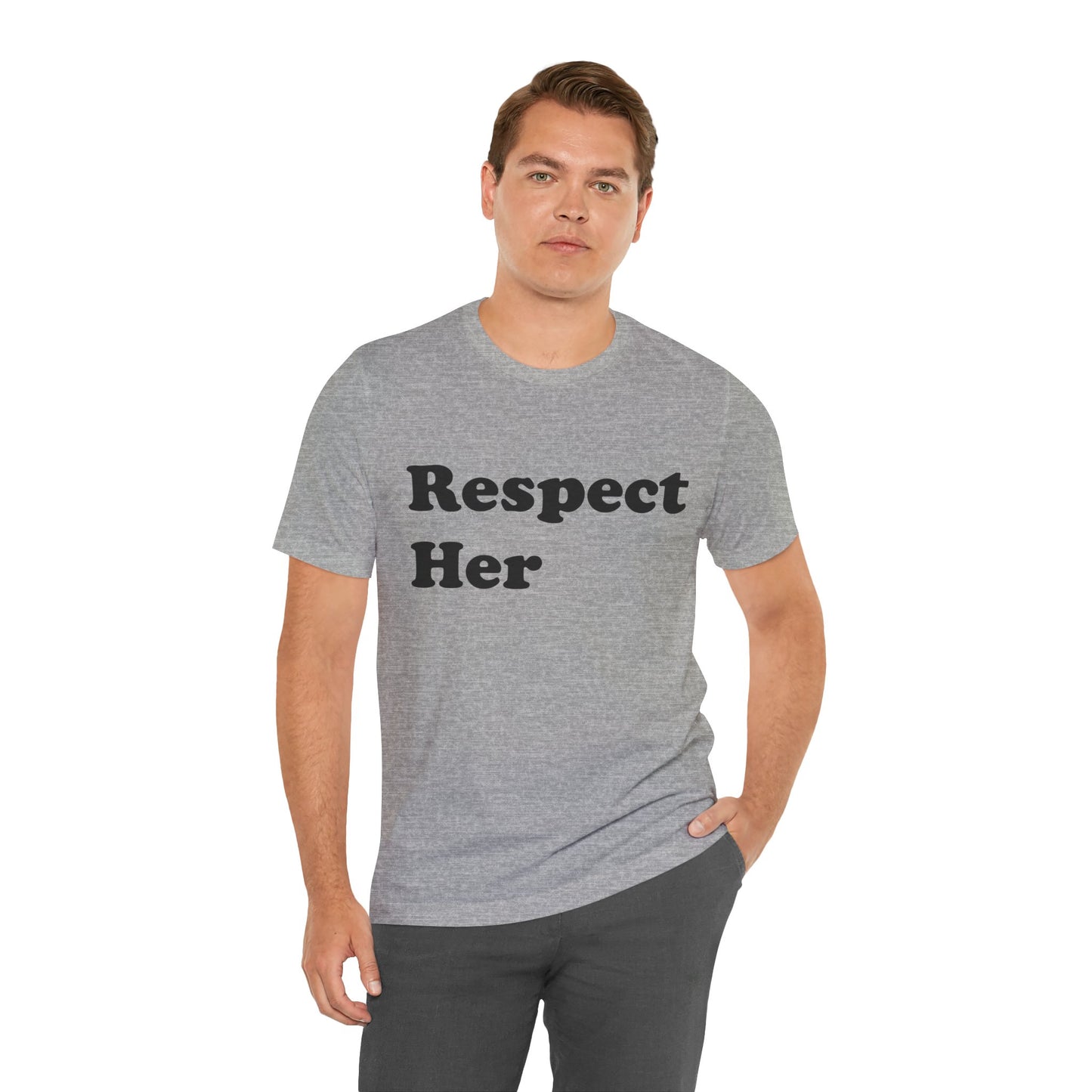 Respect Her - Unisex Soft Heather T-Shirt