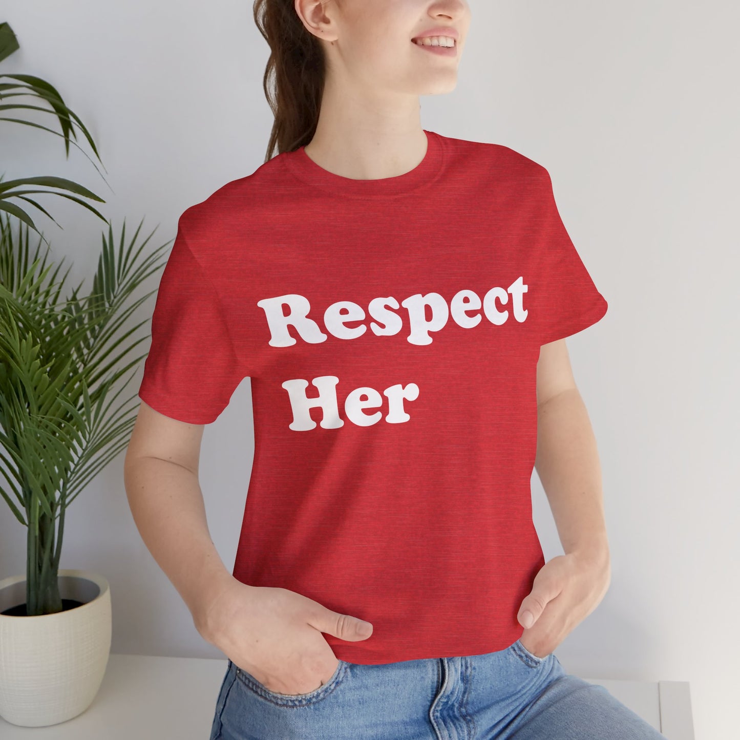 Respect Her - Unisex Soft Heather T-Shirt