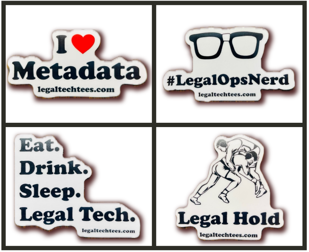 4-Pack LegalTechTees Stickers