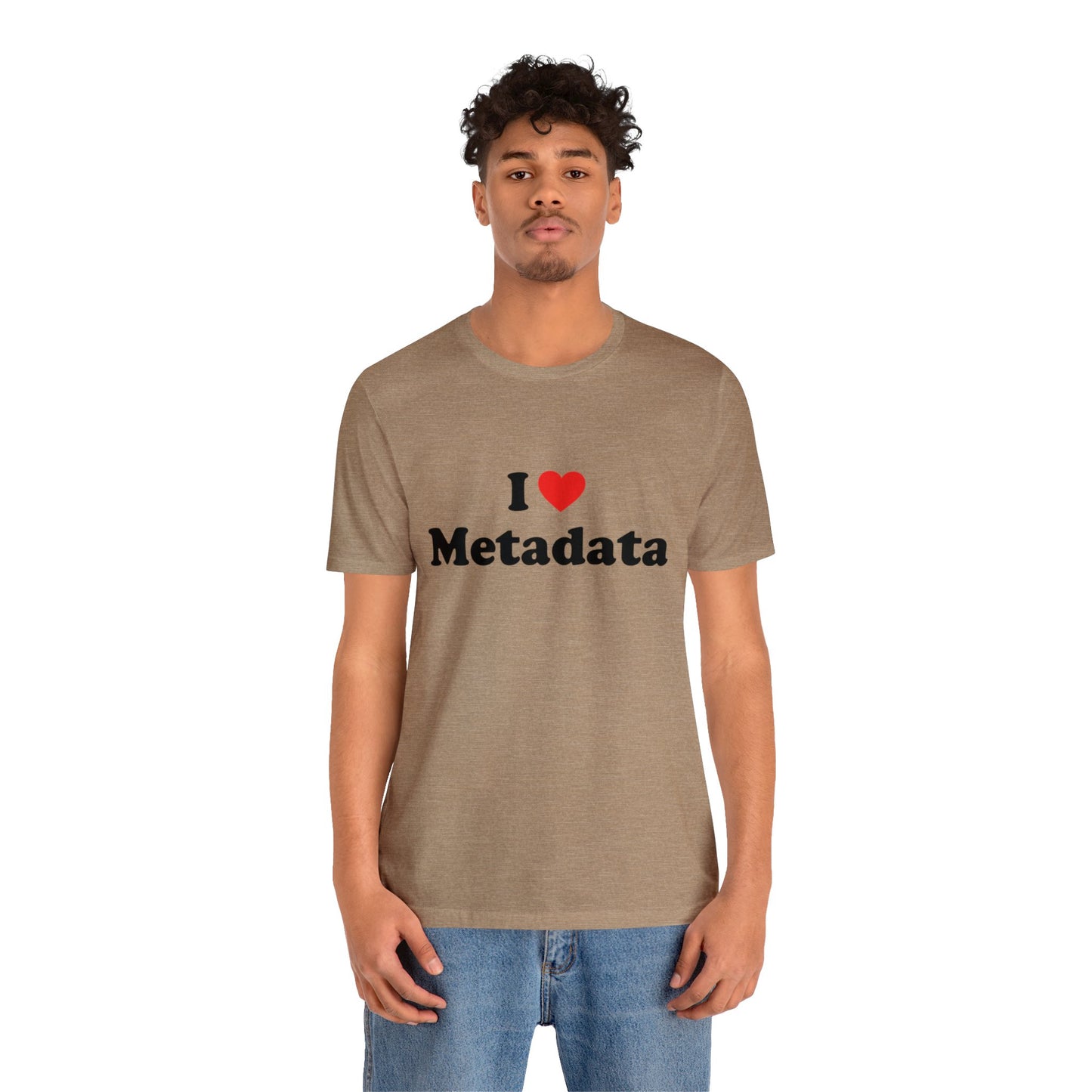 I Heart Metadata - Unisex - Soft Heather T-Shirt