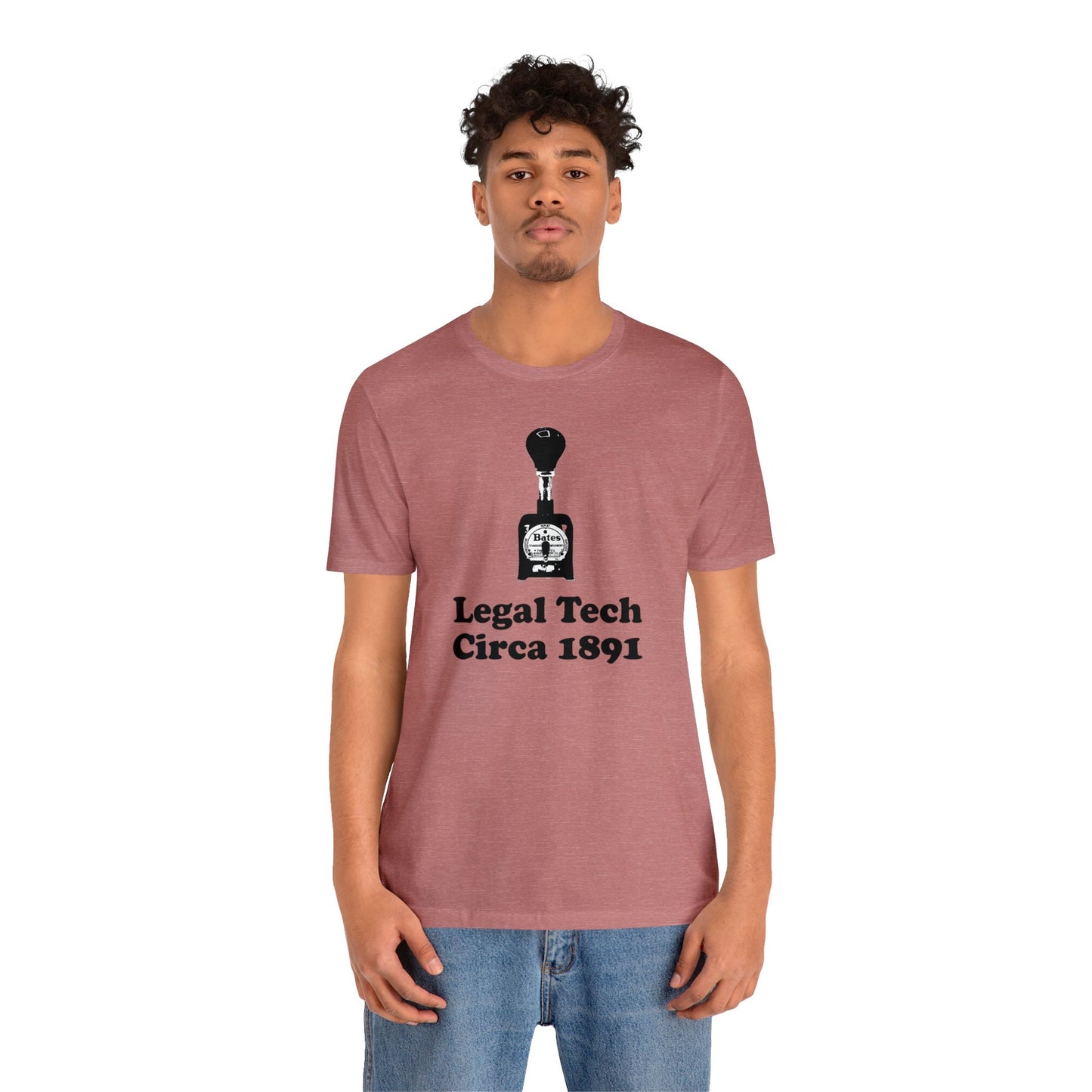 Bates Stamper - Unisex Soft Heather T-Shirt