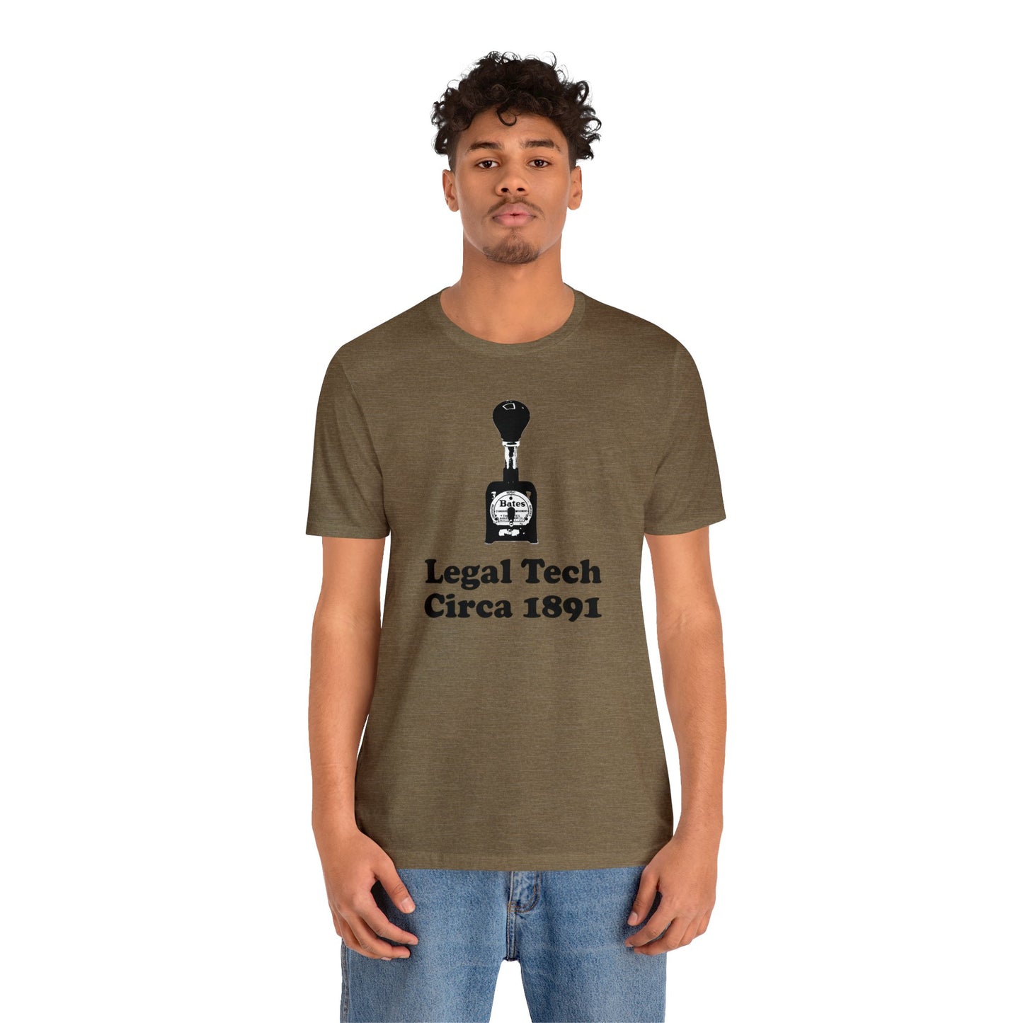 Bates Stamper - Unisex Soft Heather T-Shirt