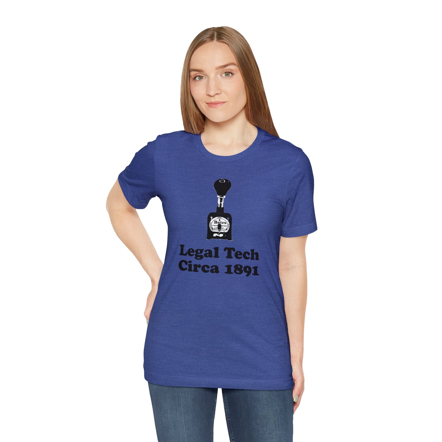 Bates Stamper - Unisex Soft Heather T-Shirt