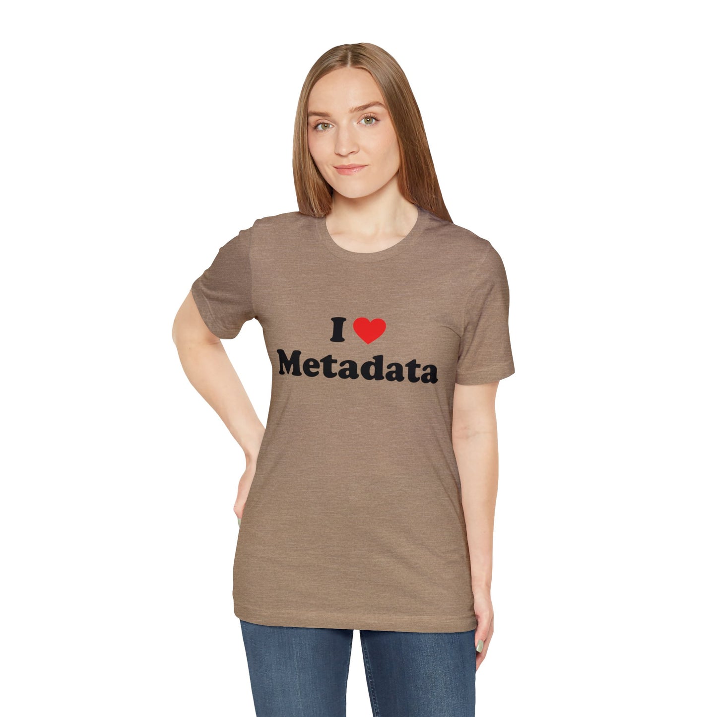 I Heart Metadata - Unisex - Soft Heather T-Shirt