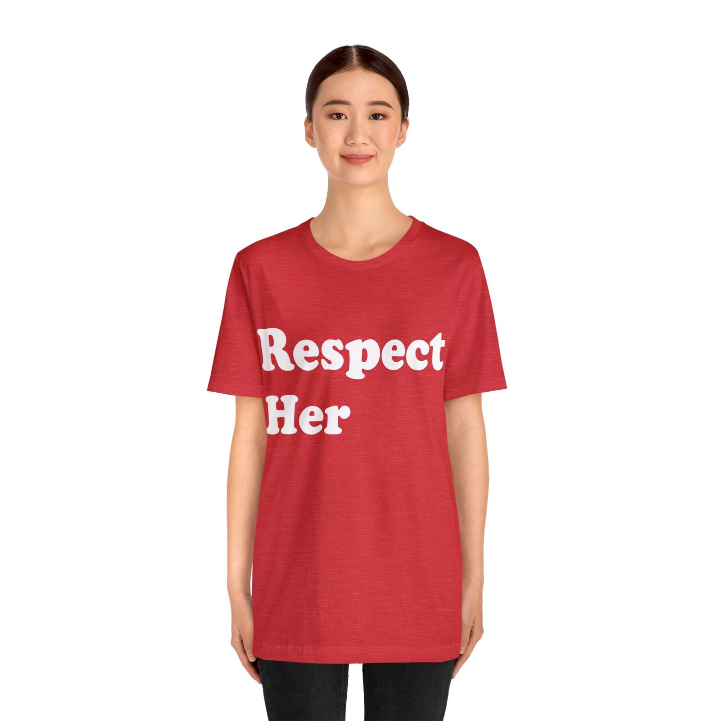 Respect Her - Unisex Soft Heather T-Shirt