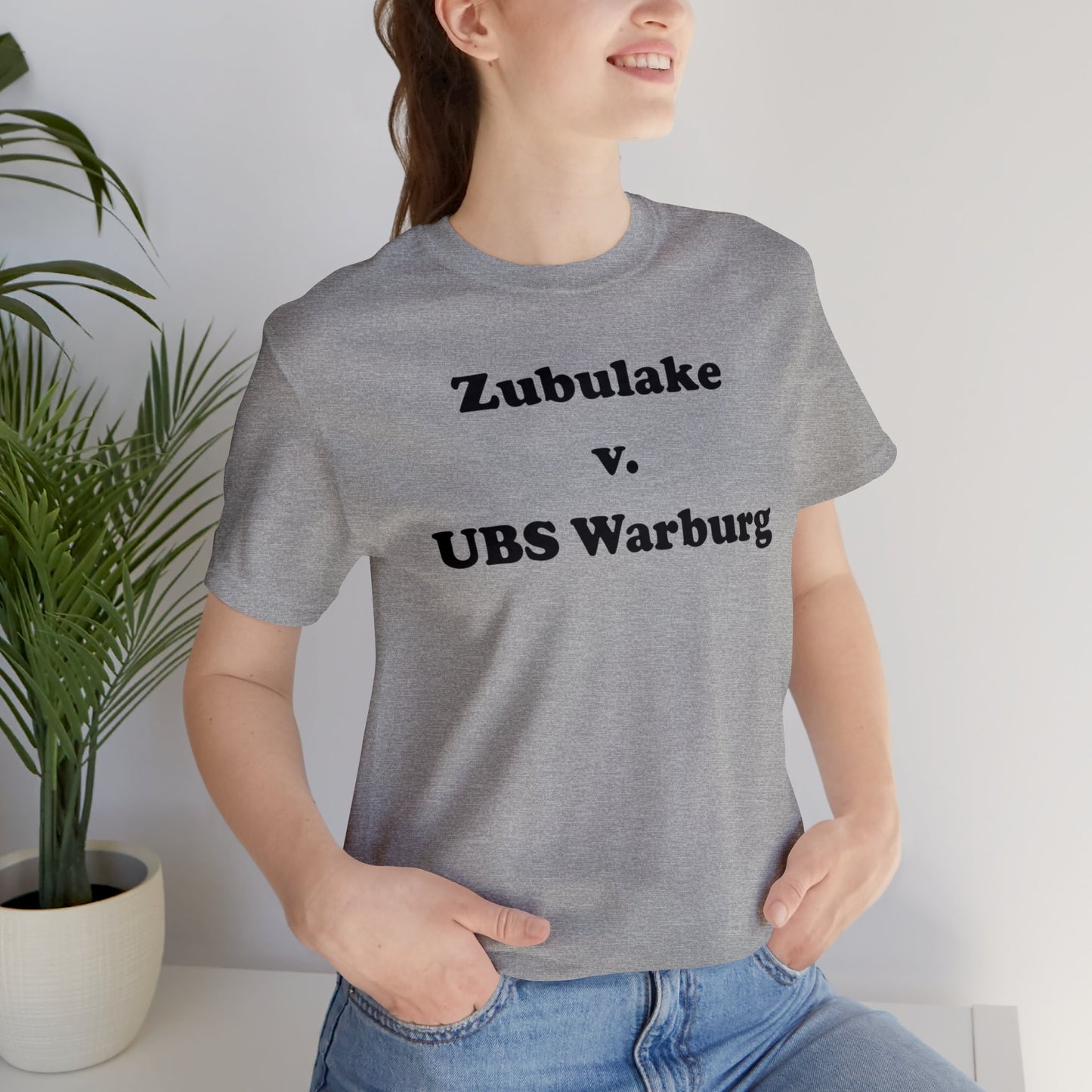 Zubulake v. UBS Warburg - Unisex - Soft Heather T-Shirt