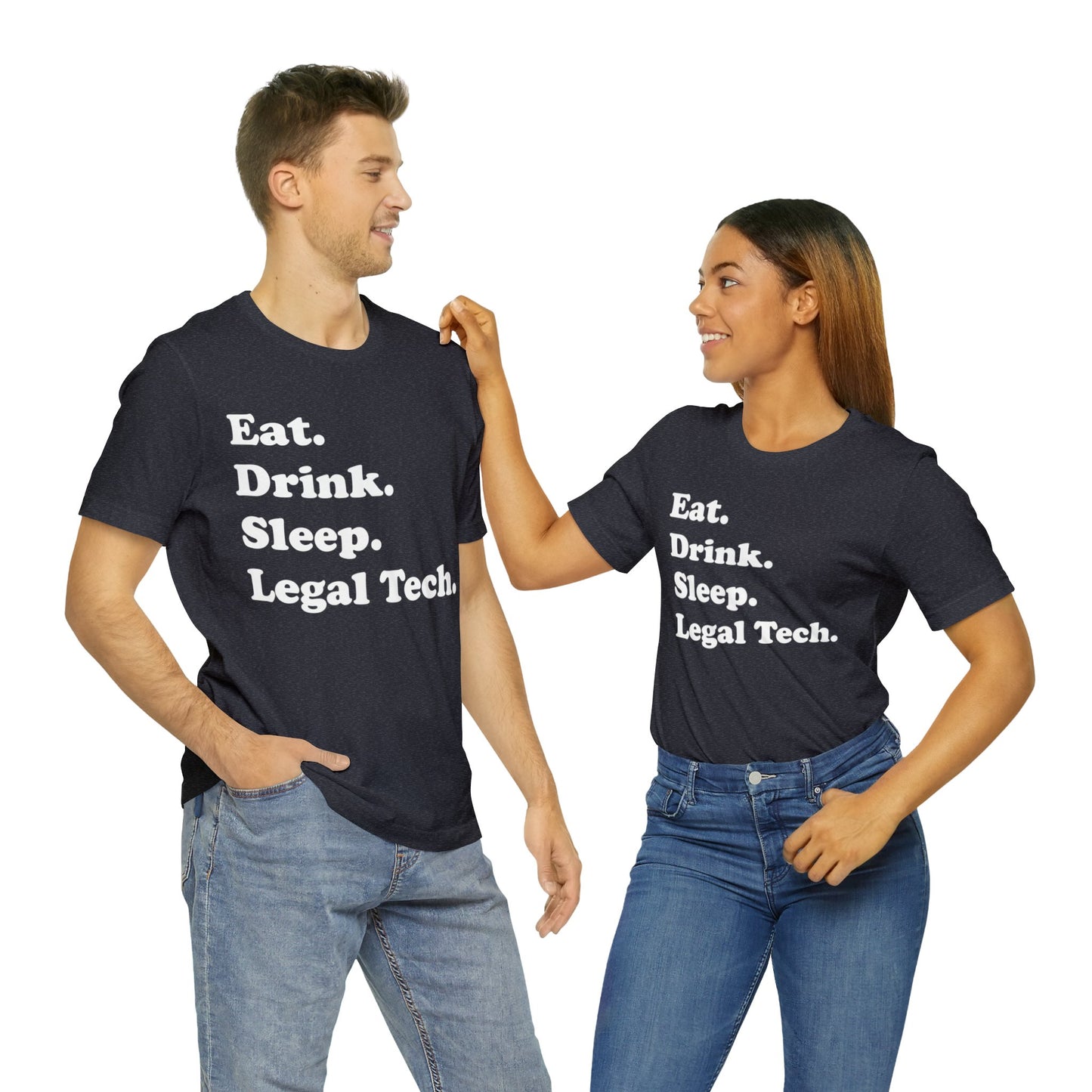 Eat. Drink. Sleep. Legal Tech. - Unisex Soft Heather T-Shirt