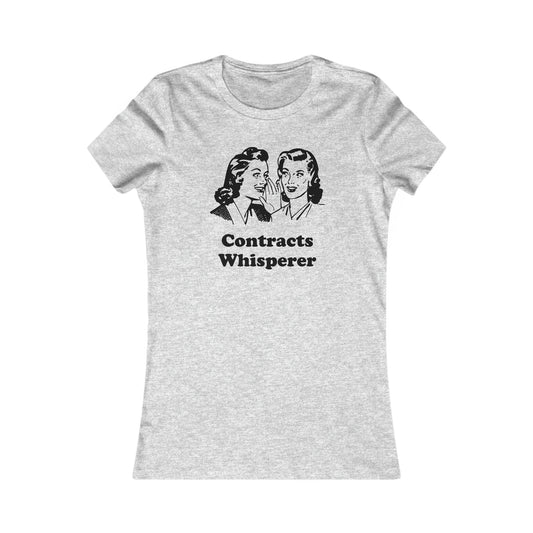 Contracts Whisperer - Women's - Soft Heather T-Shirt