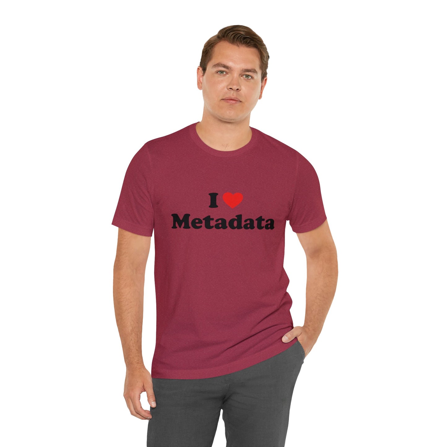 I Heart Metadata - Unisex - Soft Heather T-Shirt