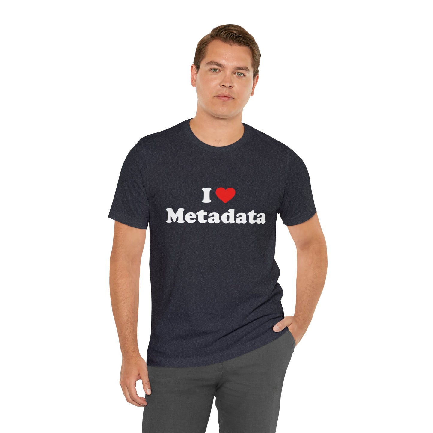 I Heart Metadata - Unisex - Soft Heather T-Shirt