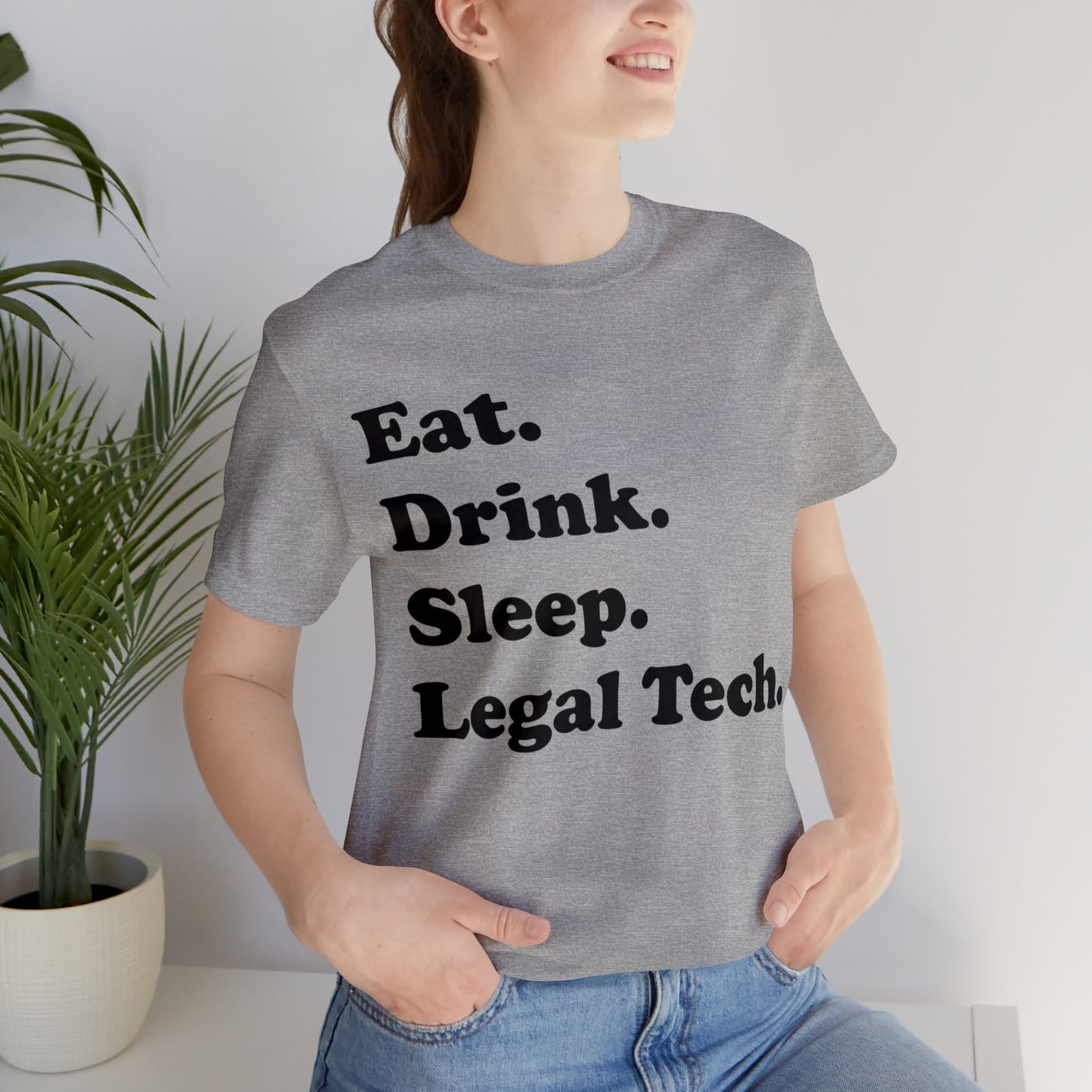 Eat. Drink. Sleep. Legal Tech. - Unisex Soft Heather T-Shirt