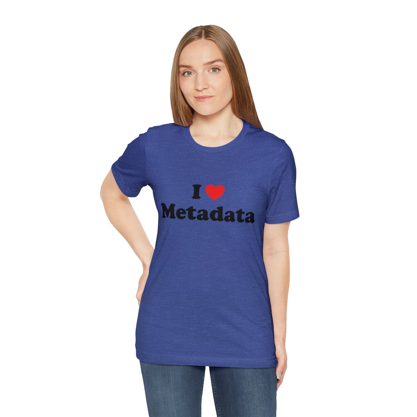 I Heart Metadata - Unisex - Soft Heather T-Shirt