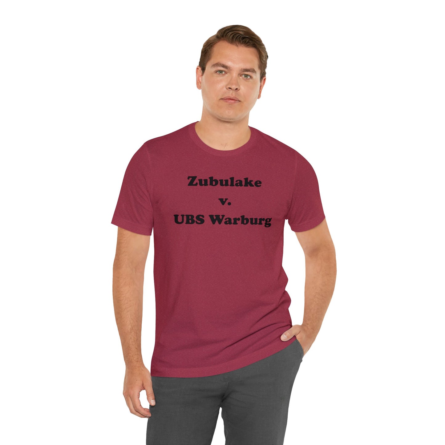 Zubulake v. UBS Warburg - Unisex - Soft Heather T-Shirt